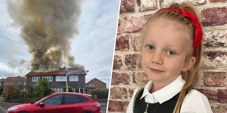 Heroic 6-year-old saves her family from their burning home ‘just at the right time’