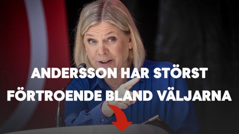 Andersson har störst förtroende bland väljarna – men de ökar mest