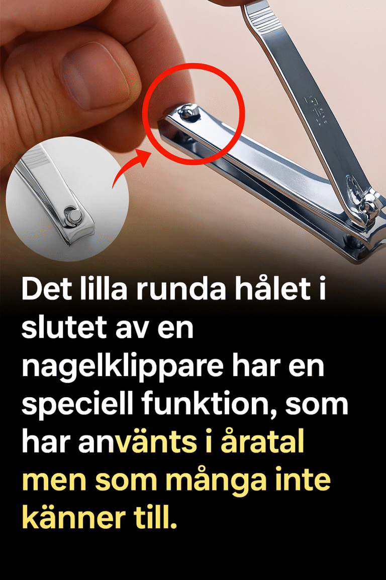 “Det lilla runda hålet på nagelklipparen har speciella och kraftfulla användningsområden”