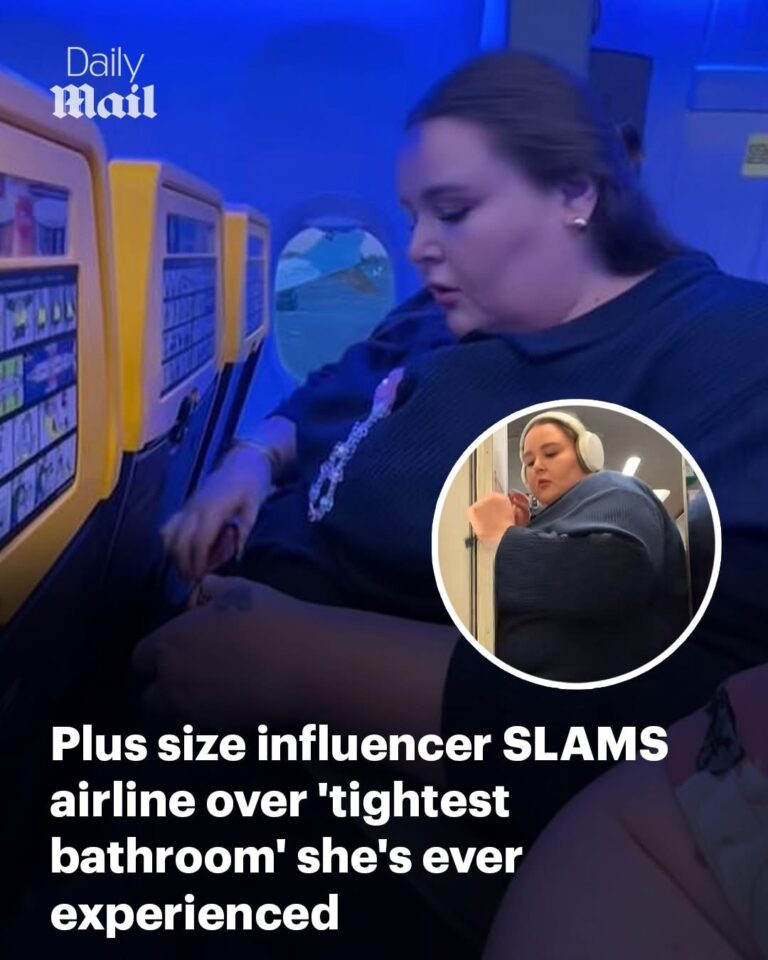 “Plus size-influencer kritiserar Ryanair för ‘det trängsta badrummet’ hon någonsin upplevt”