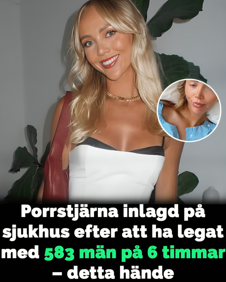 Vuxenstjärna inlagd på sjukhus efter att ha legat med 583 män på en dag