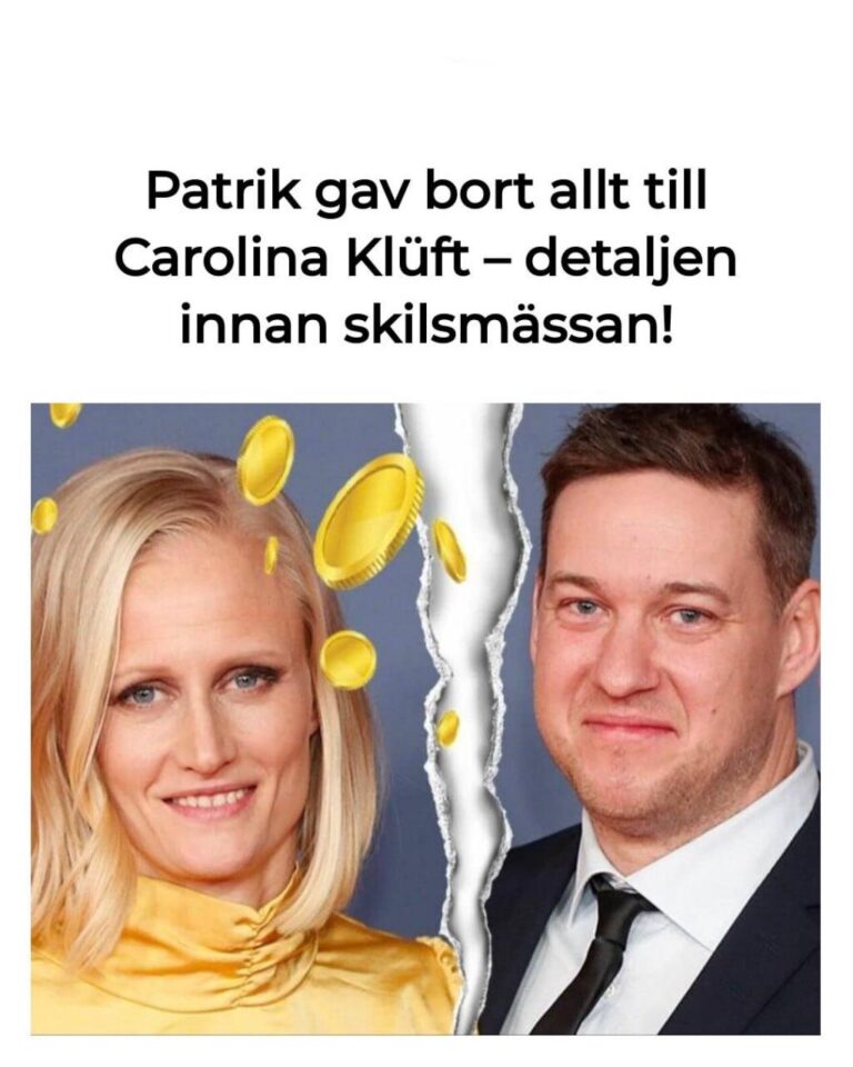 Patrik gav bort aktier till Carolina Klüft – bara veckor innan skilsmässan
