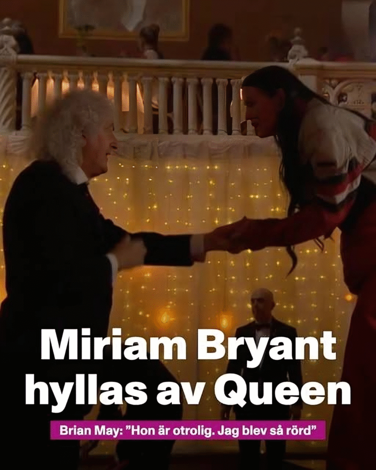 Brian May hyllar Miriam Bryant i TV4: ”Overkligt”