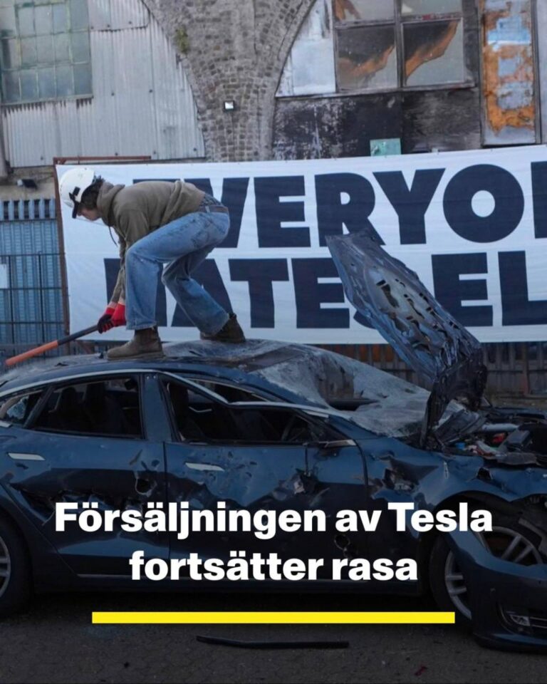 Teslas EU-försäljning halverad i april