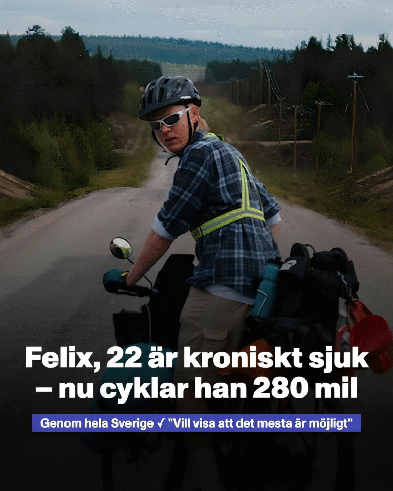 Felix, 22, cyklar 280 mil – för att få in pengar till barndiabetes