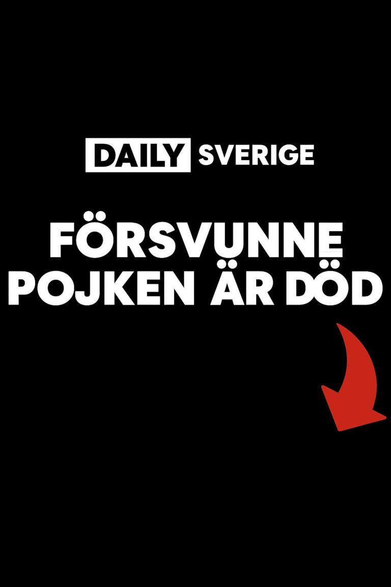 Försvunne pojken i Laholm är död