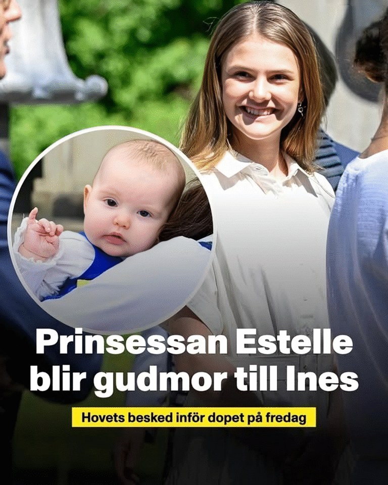De blir prinsessan Ines faddrar