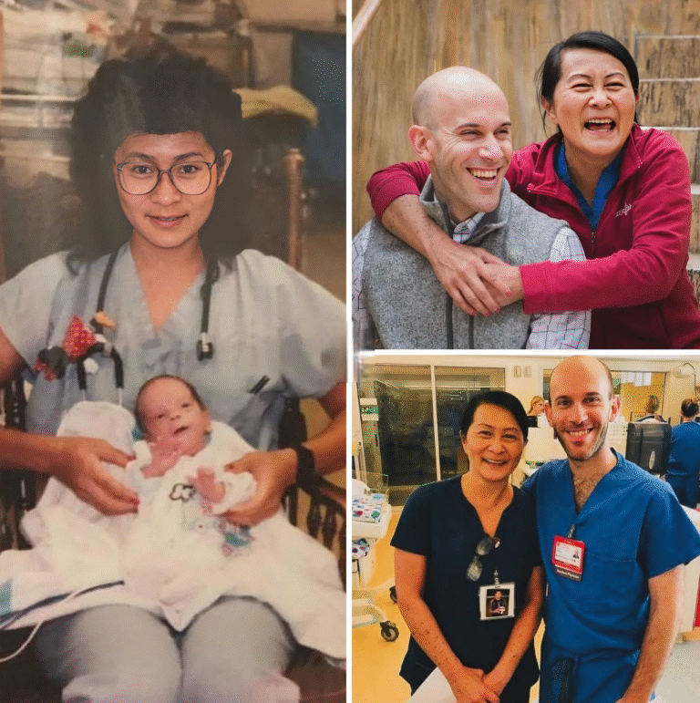 “Enfermera se reencuentra con el bebé prematuro que salvó hace 30 años: ahora es su colega médico”