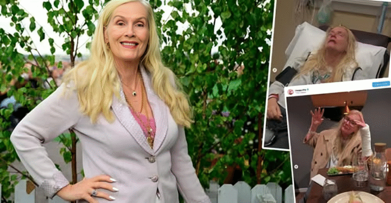 Gunilla Persson har brutit handleden