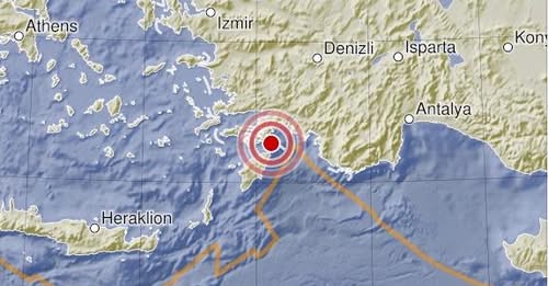 Jordbävning utanför Rhodos: ”Sängen skakade”