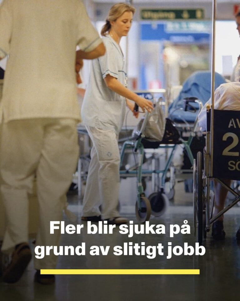 Fler blir sjuka på grund av slitigt jobb