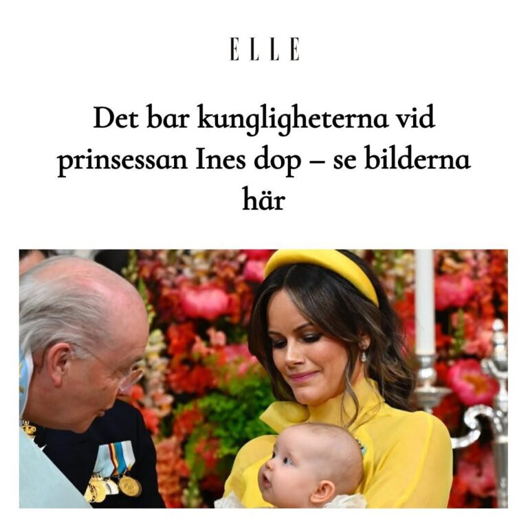 Se kungligheternas modeval vid prinsessan Ines dop