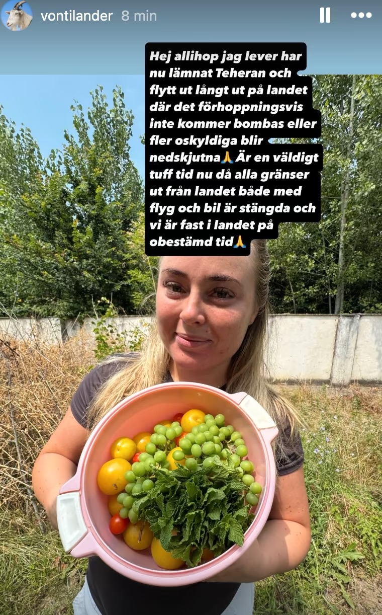 ”Robinson”-profilen fast i Iran: ”Som en skräckfilm”