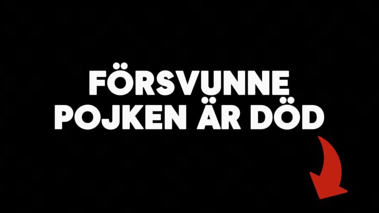 Försvunne pojken är död