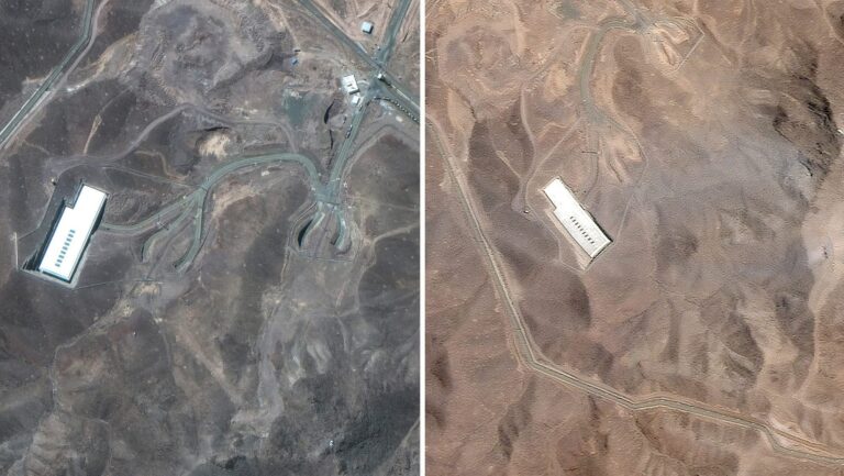 Första bilderna från Fordow – efter USA:s attack mot Iran