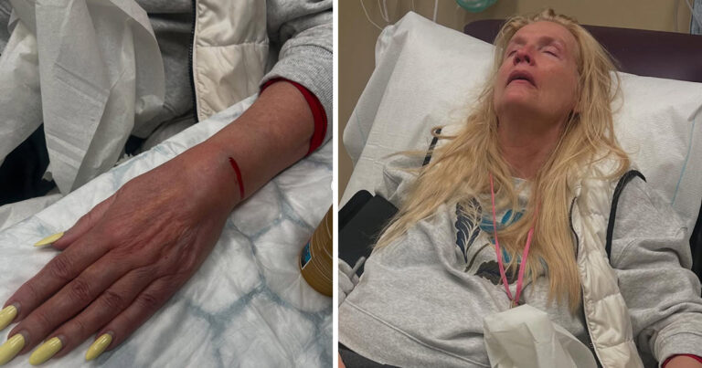 Gunilla Persson till sjukhus