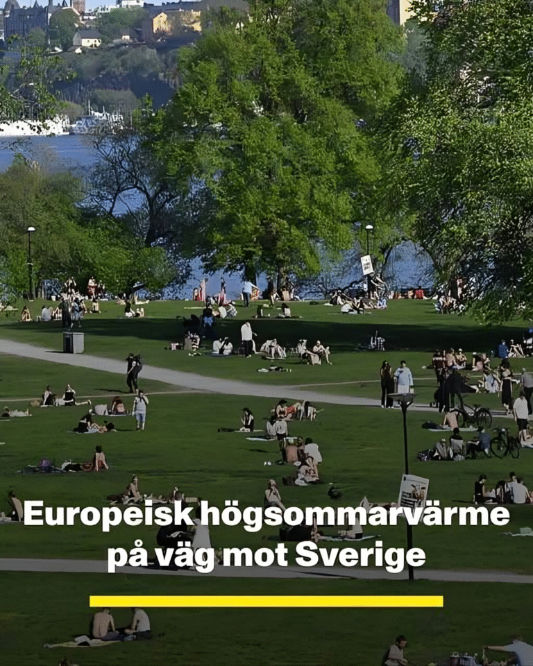 Europeisk högsommarvärme mot Sverige