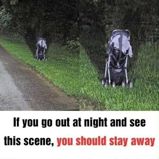 Woman issues terrifying warning after finding a stroller abandoned on the side of the road