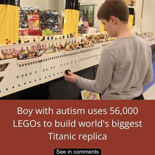 Boy With Autism Turned His Obsession With Ships Into A 26-Foot LEGO Masterpiece