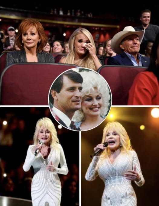 “Are you listening, love?” Dolly Parton’s voice trembled, carrying across the hushed room as if reaching straight to the heavens, searching for the man who had been her anchor for over fifty years.