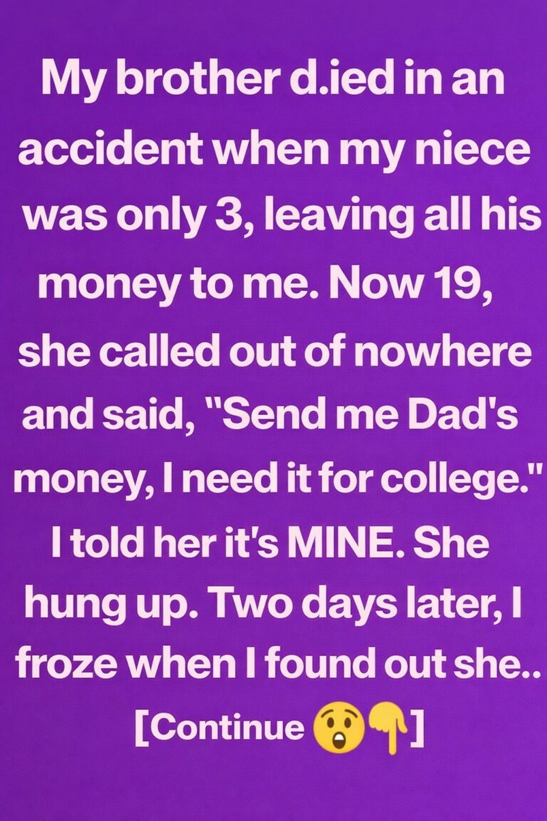 My Brother Left Me Everything — Now His Daughter Says I Took What Was Meant to Be Hers