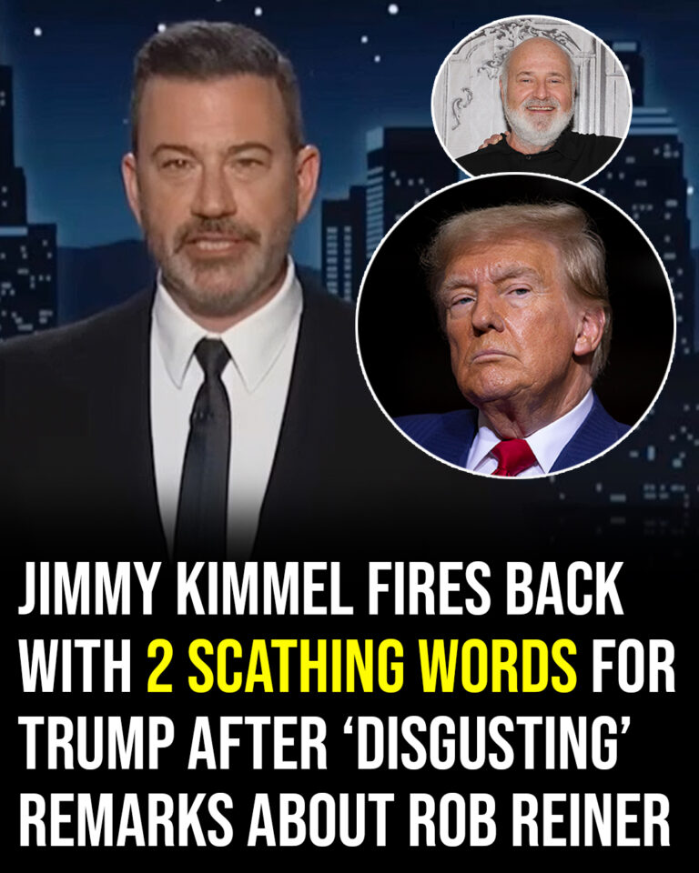 Jimmy Kimmel fires back with 2 scathing words to Trump after disgusting remarks about Rob Reiner!