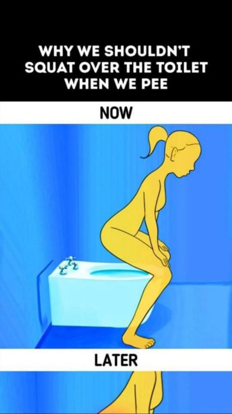 The Dangers of Squatting Over the Toilet