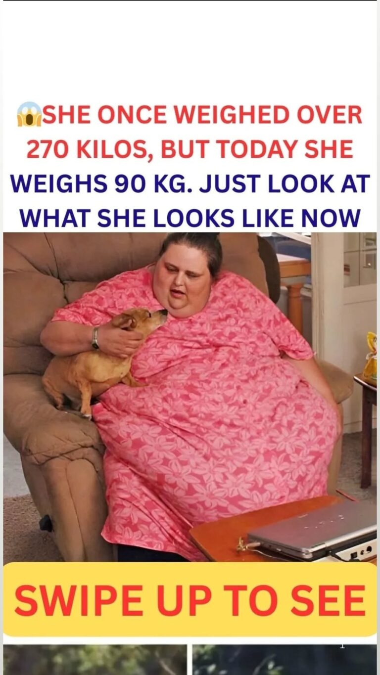 She once weighed over 270 kilograms but today she weighs 90 kg