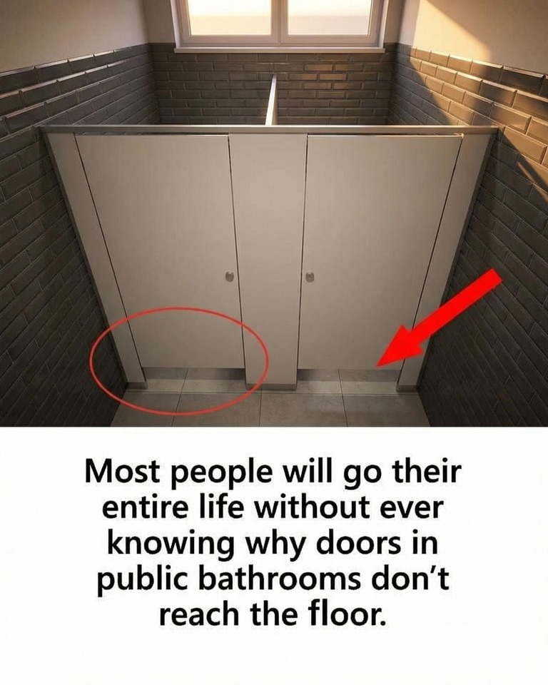 The Real Reasons Public Bathroom Doors Don’t Reach the Floor