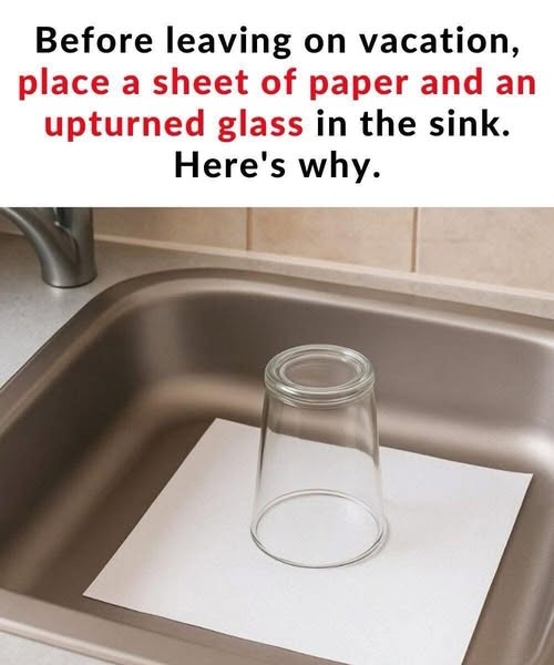 Vacation Sink Safety Trick