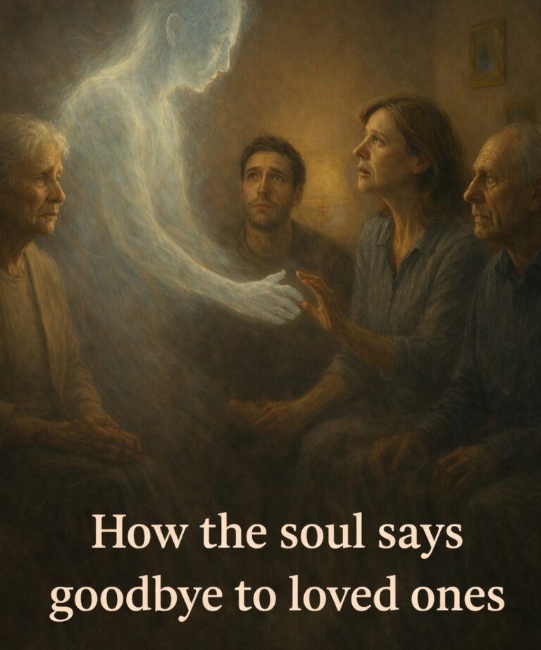 How the soul of a deceased person comes to say goodbye to their loved ones