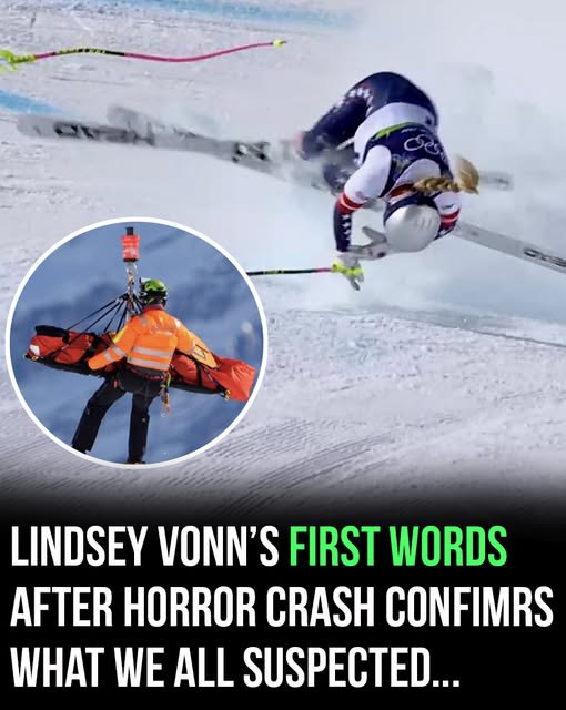 Coach reveals Lindsey Vonns first words after horror crash!