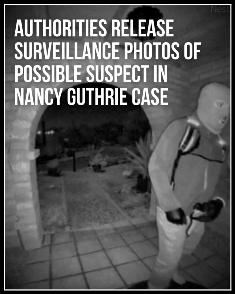 FBI releases surveillance video of masked person on Nancy Guthrie’s porch