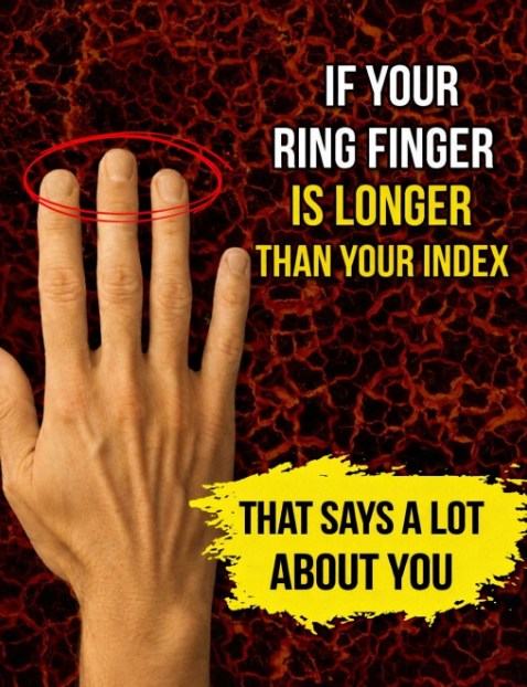 Look at your ring finger — and you’ll understand everything about yourself