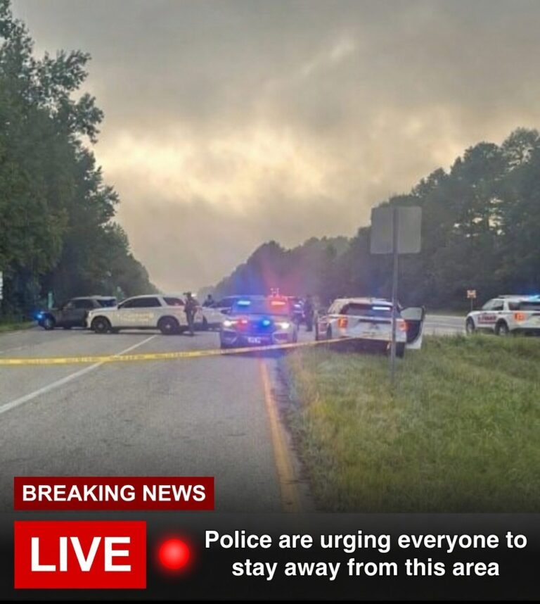 Police are urging everyone to stay away