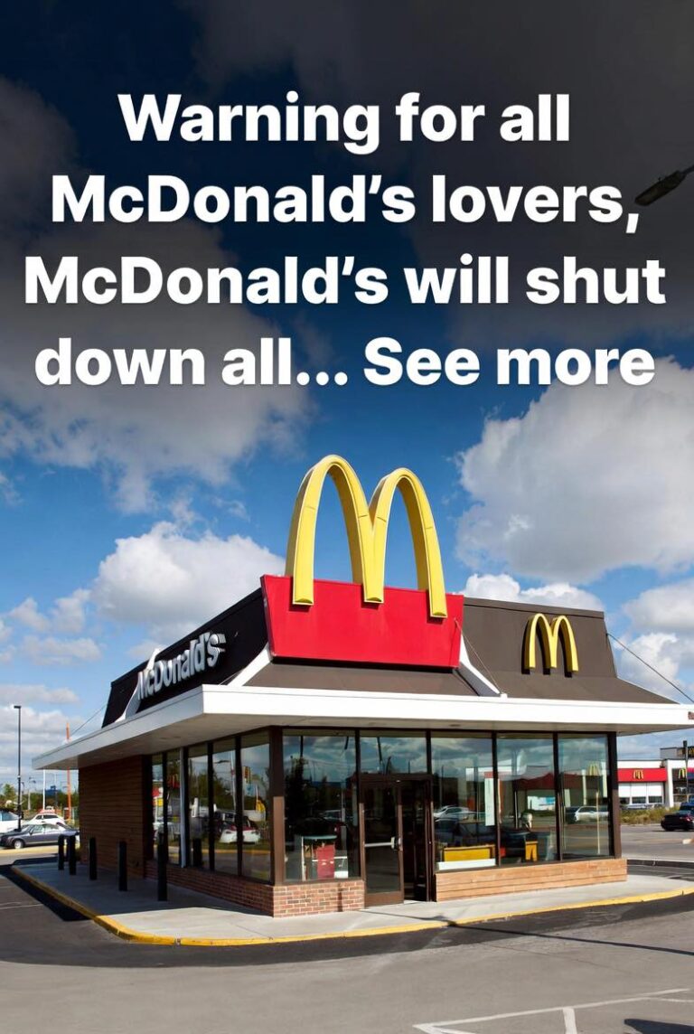 Warning for all McDonald’s lovers, McDonald’s will shut down all…𝗦𝗲𝗲 𝗺𝗼𝗿e