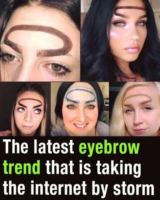 The newest eyebrow trend is going viral all over the internet 