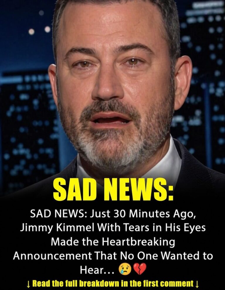 SAD NEWS Just 30 Minutes Ago, Jimmy Kimmel with tears in their eyes made the sad announcement!