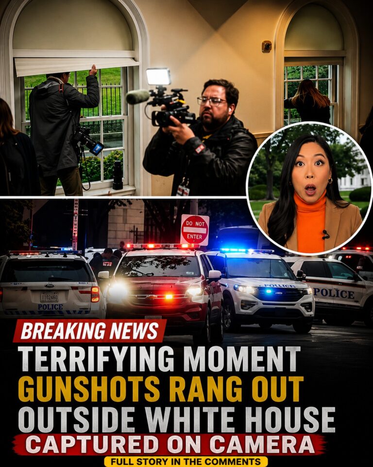 Terrifying moment gunshots rang out outside White House captured on camera