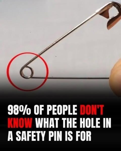 That Little Hole In A Safety Pin Isn’t Just for Looks — Here’s What It’s REALLY For
