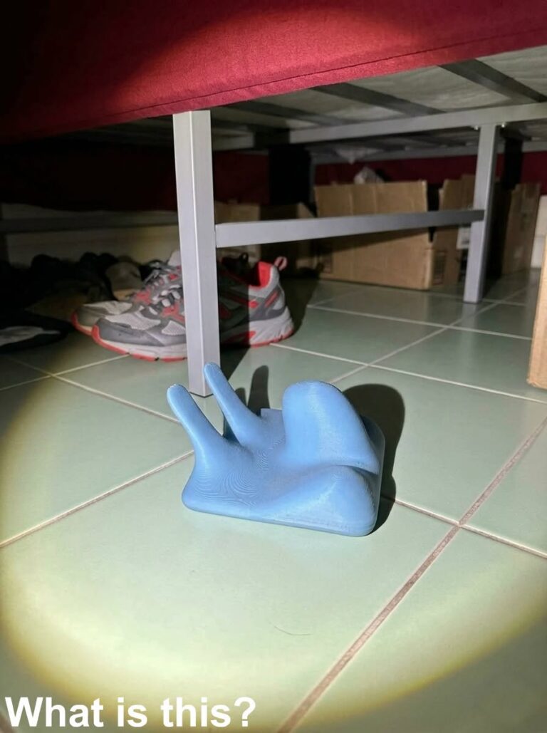 This evening, we had a power outage. I went into my son’s room to get some candles from under his bed, and suddenly I discovered this