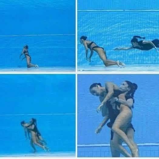 She was drowning?