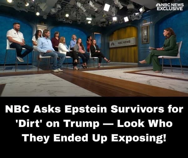 NBC Asks Epstein Survivors for ‘Dirt’ on Trump — It Backfires Spectacularly