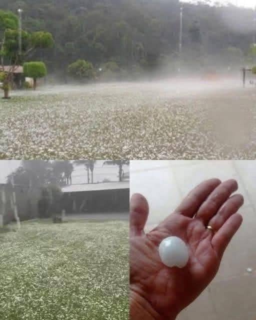Calm Evening Turns Into Ice Storm Nightmare As Giant Hail Smashes Homes and Leaves Town Reeling