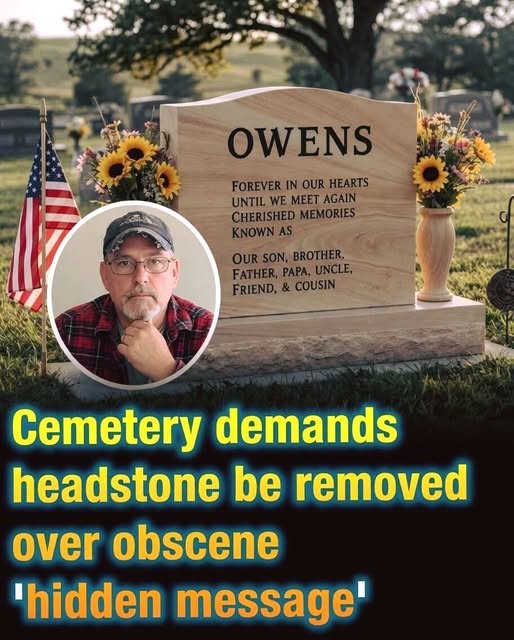 A unique cemetery tribute has sparked controversy among officials and the public