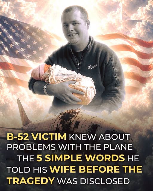 A B-52 engineer has died in a crash, leaving behind a grieving family as investigators review the incident.