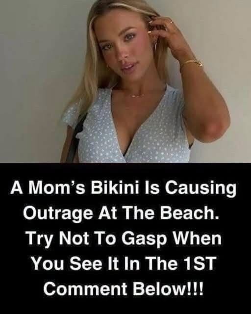 A Mom’s Bikini Is Causing Outrage At The Beach. Try Not To Gasp When You See It