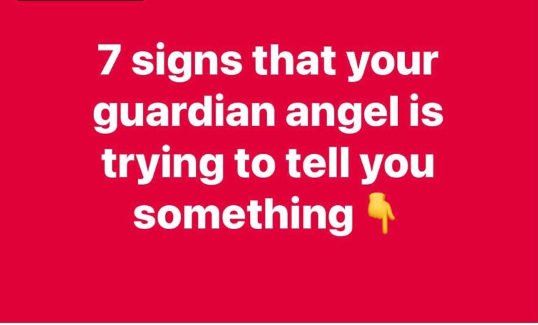 7 signs that your guardian angel is trying to tell you something