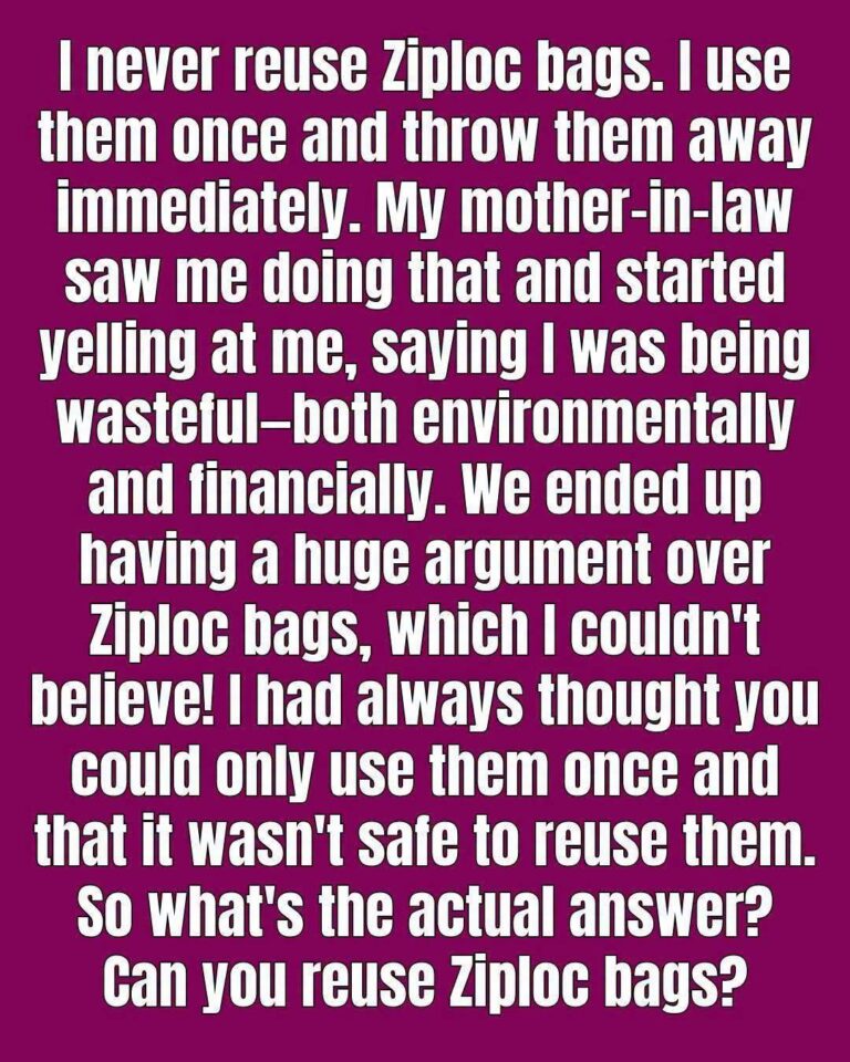 Is It Safe to Wash and Reuse Ziploc Bags?
