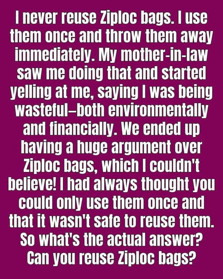 Is It Safe to Wash and Reuse Ziploc Bags?